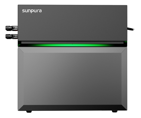 Sunpura S2400 Balkonkraftwerk Speicher Set 2000 Watt - 2.4 kWh - Doppelglas - JurSol Storage Mini